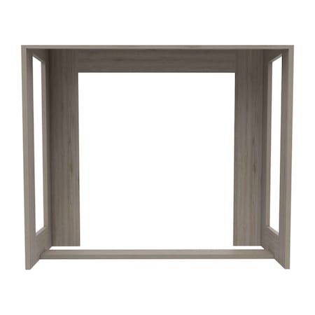 Homeroots 32" Light Gray Computer Desk 403820