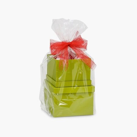 Nashville Wraps Clear Poly Gift Basket Bags, Medium 18.5x22.5x5, 25PK GBB2M