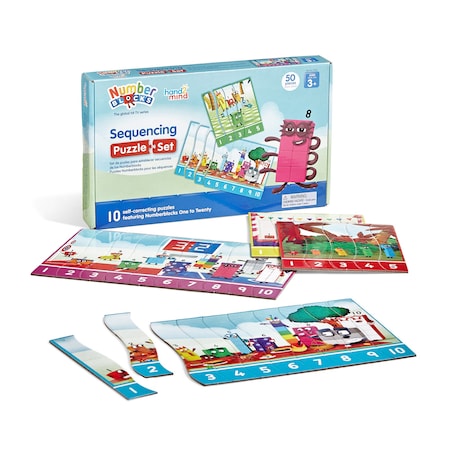 Hand2Mind Numberblocks Sequencing Puzzle Set 95403