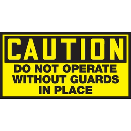 Accuform OSHA CAUTION EQUIPMENT SAFETY LABEL LEQM605VSP