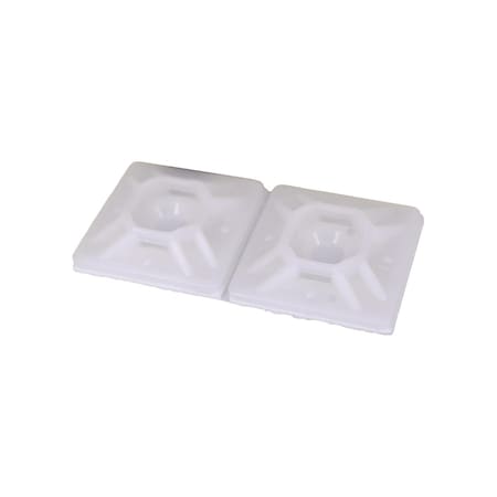 Auveco Plain Cable Tie Mount - with Adhesive, 10PK 12361