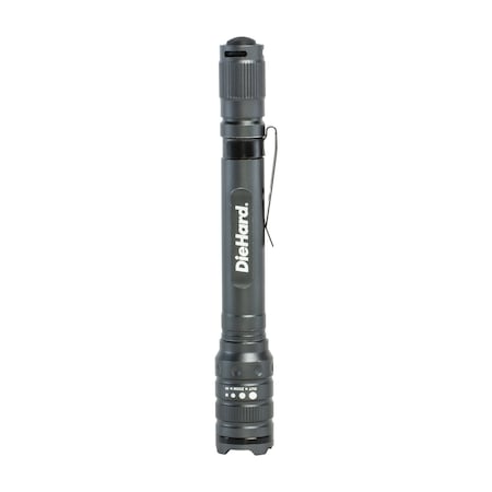 Diehard 180 Lumen 2AAA Aluminum Twist Focus Flashlight 41-6648