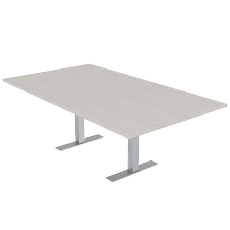 Skutchi Designs 7ft Rectangular Conference Table With Power | Harmony Series | 6 Person Meeting Room Table HAR-REC-48x84-T-K458-NA