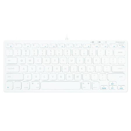 Macally Ultra Slim Scissor Key USB Keyboard SlimKeyC