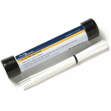 Fluke Networks Fiber Optic Cleaning Swabs, 1.25MM Dia NFC-SWABS-1.25MM