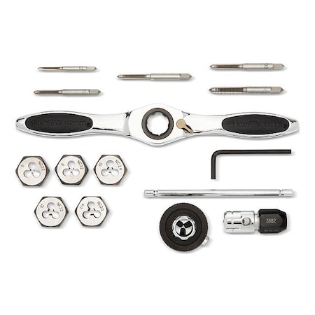 Gearwrench Tap & Die Set, Taper; Plug, 15 82816