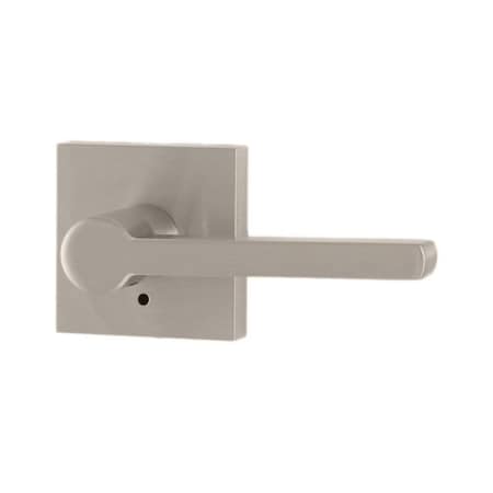 Weslock Brady Lever Privacy Lock with Adjustable Latch and Full Lip Strike Satin Nickel Finish 007109N9NFR20