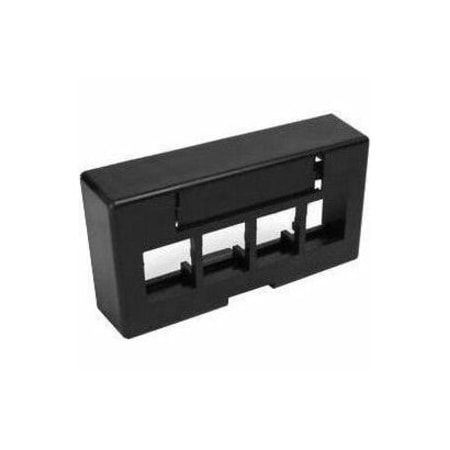 Leviton 4-Port Extended Faceplate Fits, Standard Modular Furniture 49910-EE4