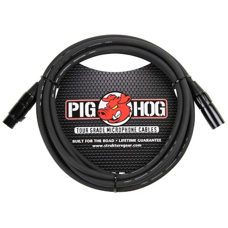 Pig Hog 8mm Mic Cable, 10-Feet XLR PHM10