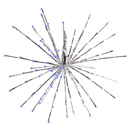 Celebrations Blue/Pure White 3 in1 Radiant Blast 16 in. Pathway Decor 23-09007A