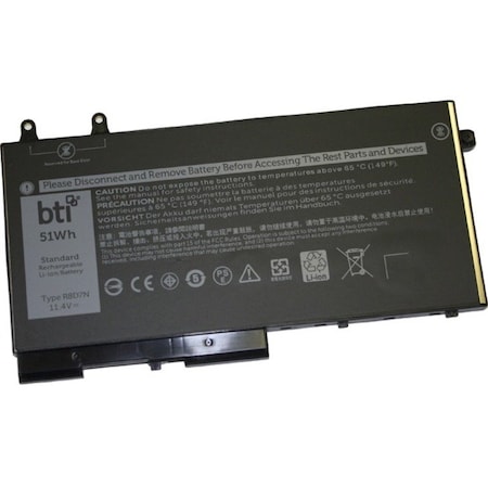Battery Technology REPLACEMENT NOTEBOOK BATTERY FOR DELL LATITUDE 5501 5401 M3540 R8D7N 3-CELL 11.4 R8D7N-BTI