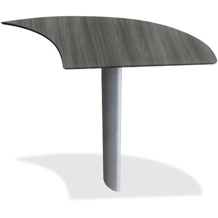 Mayline Right Handed Curved Extension Desk MLNMNEXTRLGS