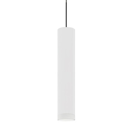Besa Lighting Cafe 12 Cord Pendant, White/Frost, Black Finish, 1x9W LED 1XT-CAFE12WF-LED-BK