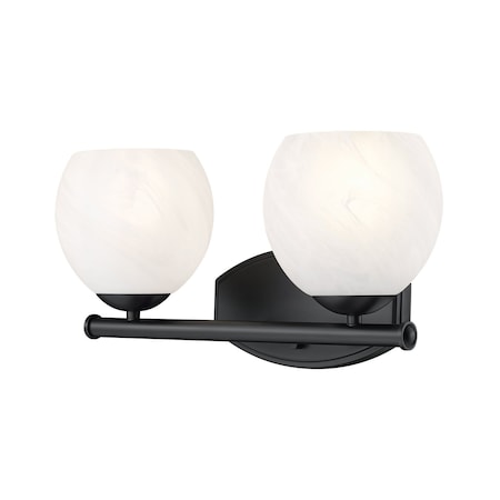 Z-Lite Colette Matte Black 2 Light Vanity 1963-2V-MB