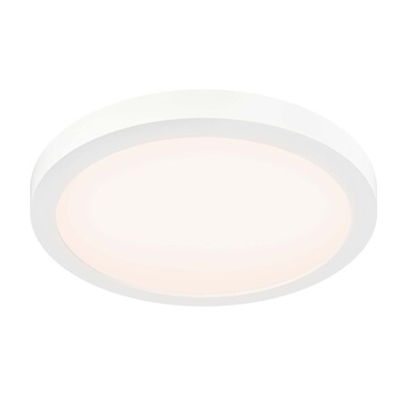 Dals Lighting Prime 12'' Round 5CCT Coastal Rated Flush Mount, White FMP12-CC-CR-WH