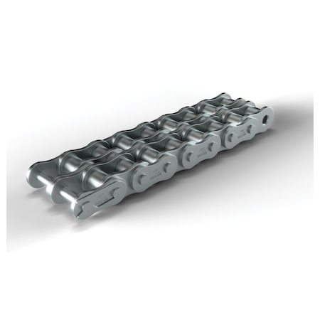 Hkk Chain Single Pitch Roller chain, 10 ft OAL, 1/2 P, 0.312 Dia x 5/16 in W Roller NR040R2A