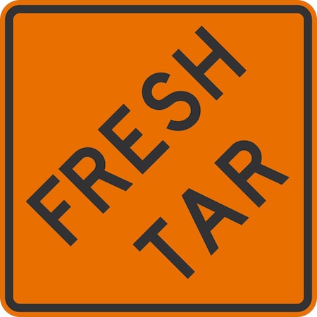 Lyle Fresh Tar, 24x24, High Intensity Prismatic, Orange G-13030-HI_24x24