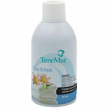 Timemist Air Freshener Refill, Clean N Fresh, PK12 1042771