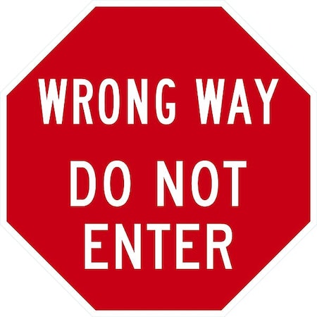 Lyle Wrong Way Do Not Enter G-7755-NA_18x18