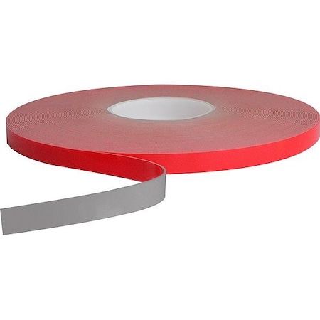 Pro Foam Tape, 3/4 in W, 86 lb/in, Acrylic, Gray 0015110G3436IGRY