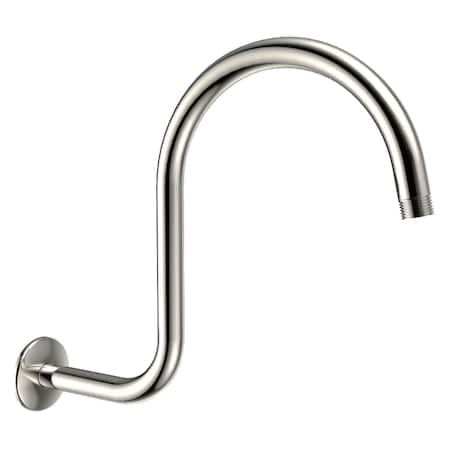 Kingston Brass 14" Shower Arm with Round Flange, Polished Nickel K114C6
