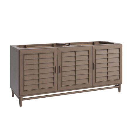James Martin Vanities Vanity, without top, Whitewashed Walnut, 71.9 in W x 23.5 in D, 620-V72-M-WW