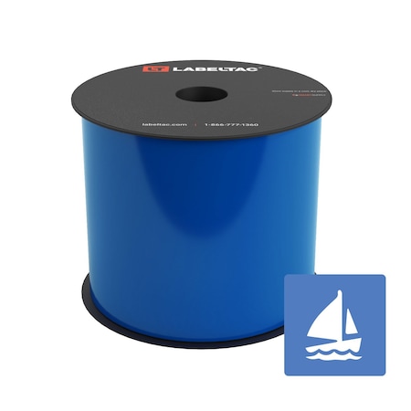 Labeltac Marine Supply 4in x 150ft LT4/Pro X, Blue LT407MN