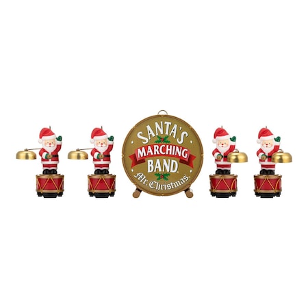 Mr. Christmas Multicolored Santa's Marching Band Musical Animated Decor 11667AC