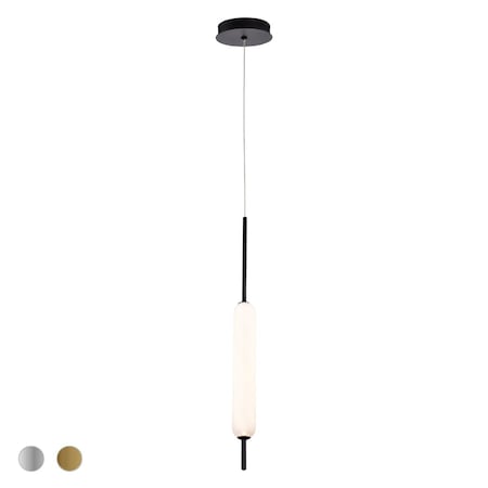 Eurofase Coburg Contemporary LED Pendant, 1-Light, 1250 Lumens, Clear/Anodized Gold 37237-011
