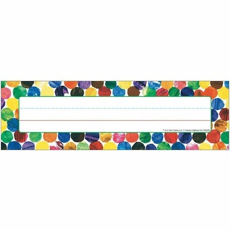 Carson Dellosa Eric Carle Dots Desk Nameplates, PK216 122026