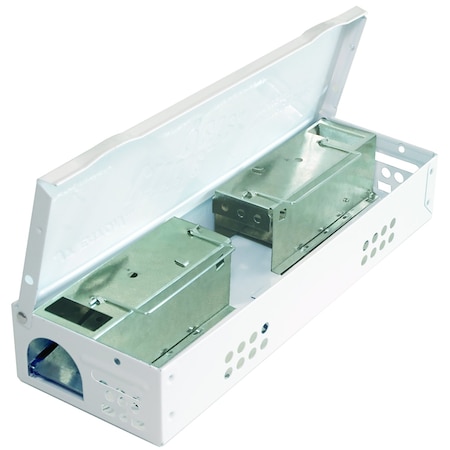 Jt Eaton Speedy Clean Little Pete Slim Multiple Catch Mouse Trap with Removeable Ramps, White Powder Coating 427-WH