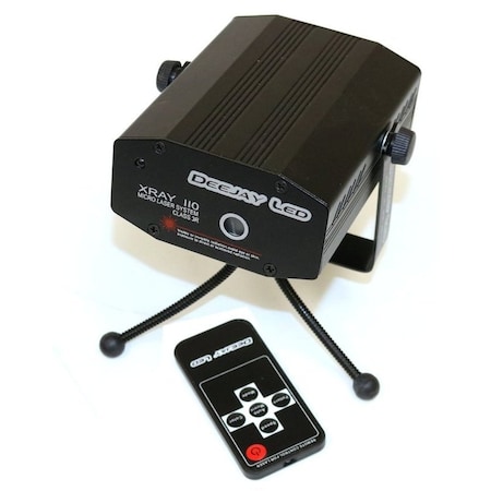 Deejay Led Real Laser Sound Activated Light Show System w/Red / Green Lasers both sound and preprogrammed effe XRAY110