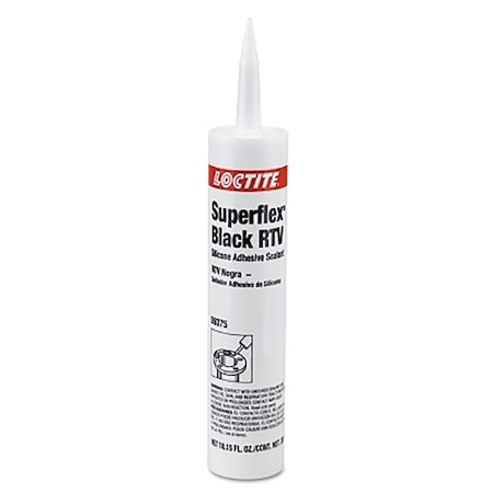 Loctite Superflex RTV, Silicone Adhesive Sealant, 300 mL Cartridge, Black 442-193997