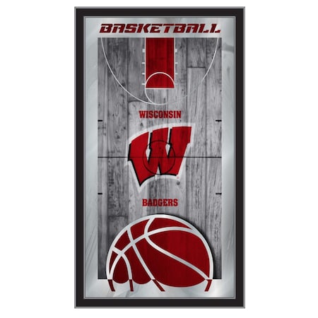 Holland Bar Stool Co Wisconsin 15" x 26" Basketball Mirror MBsktWiscon
