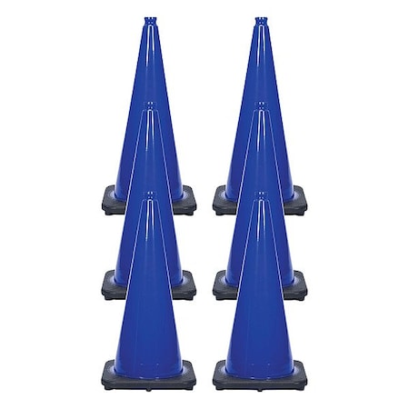 Mr. Chain Traffic Cone, Blue, 28 in H, PVC 93226-6