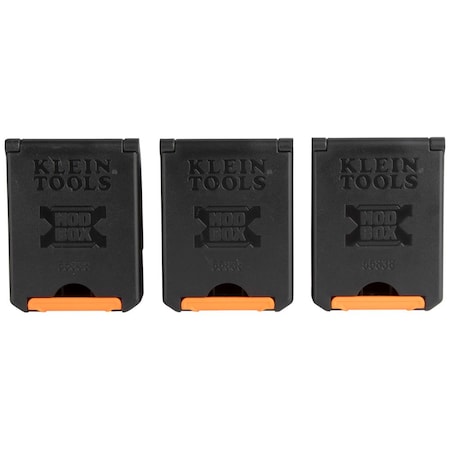 Klein Tools Tool Belt Clips, Black/Gray/Orange, Polyester, 0 Pockets 55838MB