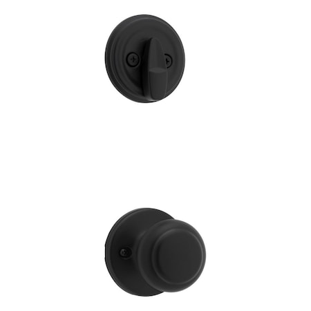 Kwikset Cove Knob Interior Single Cylinder Handleset Trim Compatible with Both the 800 Series and 687 966CV-514.UNIV