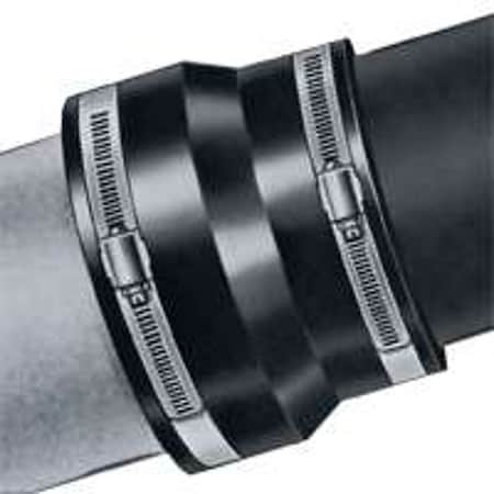 Fernco Flexible Coupling, 4 in, PVC, 4.3 psi Pressure 1003-44