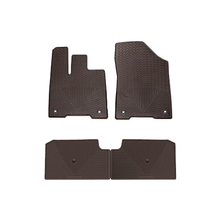 Weathertech Cocoa, Front and Rear All Weather Floor Mats W580CO-W581CO