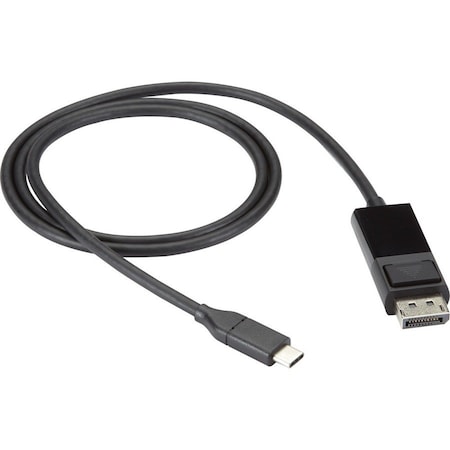 Black Box BLACK BOX USB-C Adapter Cable, USB-C To Displayport Adapter, 4k60, Dp 1.2 Alt Mode, 3-ft. VA-USBC31-DP12-003