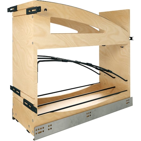 Revashelf Base Filler Foil/Tray 8-15/16in W Soft-close Wood/Black Craftsman 447CC-BCSC-8MB