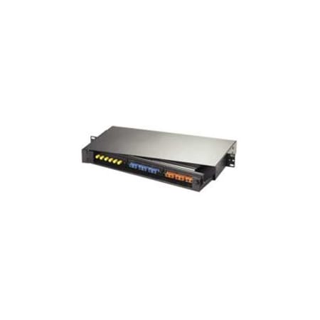 Hubbell Premise Wiring Hubbell Rack Mount Panel, 3 FSP Adapter Panels, Unloaded - 18 - 18 Port(s) - 18 x RJ-11 - 1U High - Rack-mountable FPR3SP