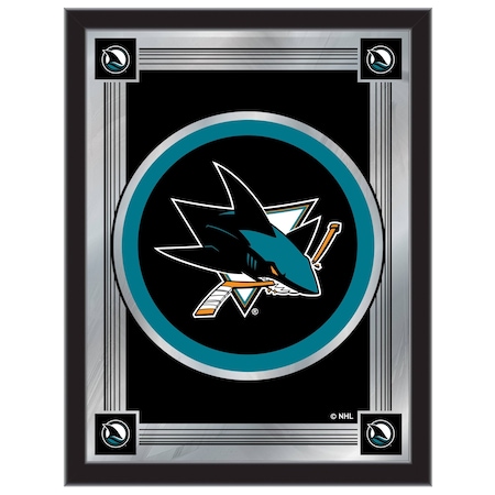 Holland Bar Stool Co San Jose Sharks 17" x 22" Logo Mirror MLogoSJShar