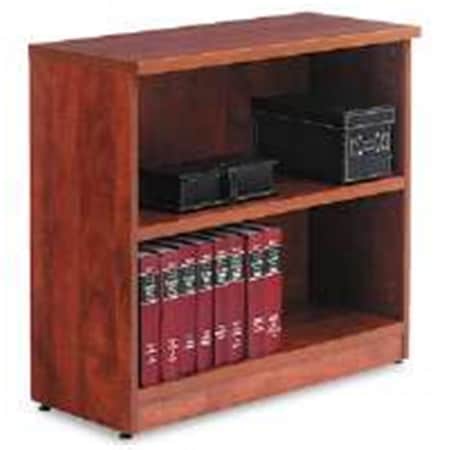 Alera Technologies Valencia Series Bookcase- 2 Shelves- Medium Cherry YYAZ-ALEVA633032MC