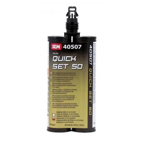 Sem Products  Quick Set 50-Blk Adhesive 7 oz SE40507
