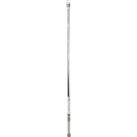 Zenith Zenna Home Straight 52'' to 86'' Adjustable Tension Shower Rod in Chrome 886ALSSH