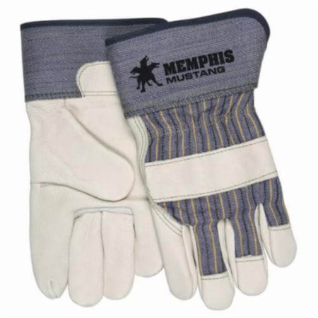 Mcr Safety Premium Grade General Purpose Gloves, Leather Palm, Large 1935L