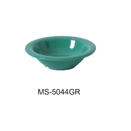 Yanco 4.75 in. 4.5 oz Mile Stone Salad Bowl - Melamine, Green, 48PK MS-5044GR
