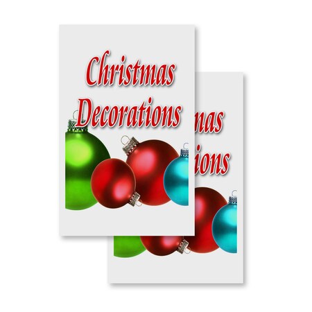 Signmission Christmas Decorations, Vinyl Decals Only 24 Inch x 36 Inch, Vinyl Decal, 2PK DSB-2436-2PACK-Christmas Decorations