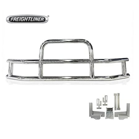 Mytee Products Small Model Deer Grille Guard for Freightliner Cascadia 2008-2017 w/ Brackets DG-S-BRK-FL17